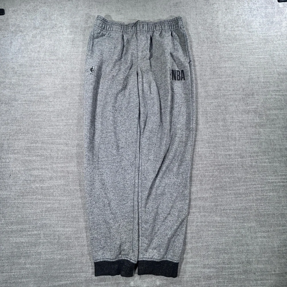 NBA Sweatpants Boys XL 18-20 Gray Good Heathered Logo Joggers